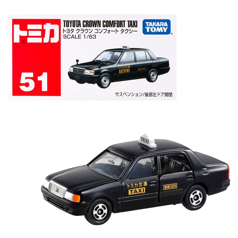 TOMICA PREMIUM TOYOTA CROWN COMFORT TAXI NO. 51 TOMICA PREMIUM TOYOTA CROWN COMFORT TAXI NO. 51